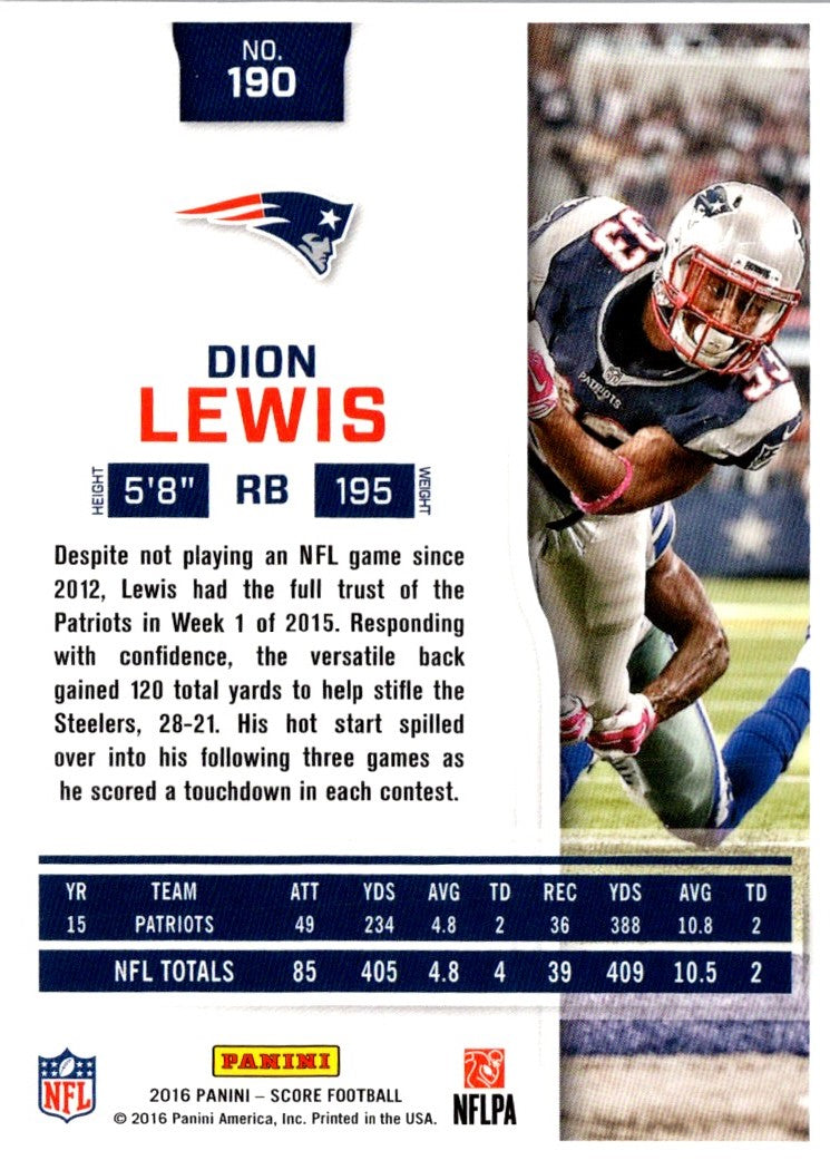 2016 Score Dion Lewis