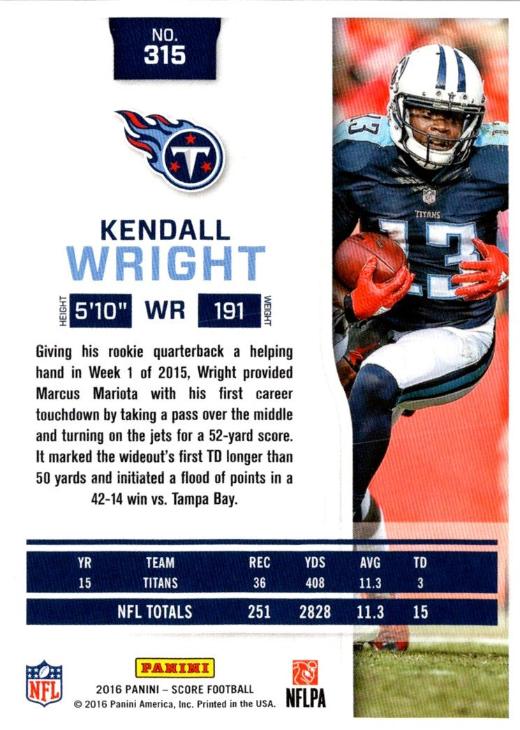 2016 Score Kendall Wright