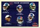 2001 Fleer Tradition Amani Toomer/Kerry Collins/Keith Hamilton/Tiki Barber/Emmanuel McDaniel/Jessie Armstead