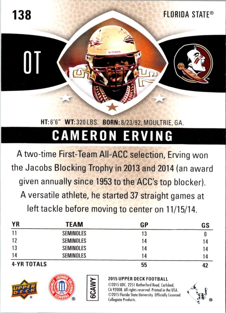 2015 Upper Deck Cameron Erving