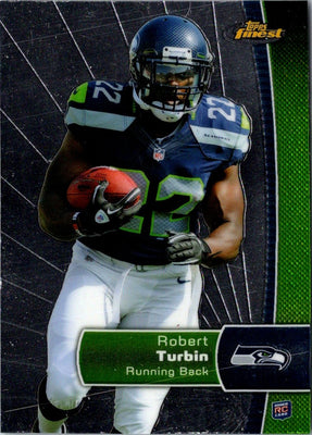 2012 Finest Robert Turbin #145 Rookie