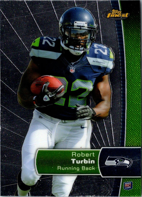 2012 Finest Robert Turbin #145 Rookie