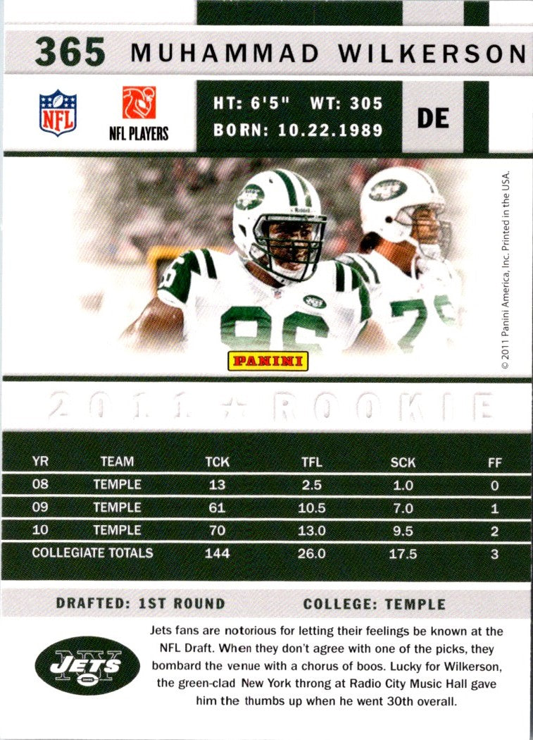 2011 Score Muhammad Wilkerson