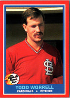 1987 Fleer Hottest Stars Todd Worrell #44