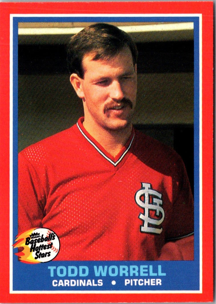 1987 Fleer Hottest Stars Todd Worrell