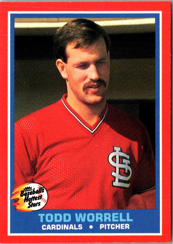 1987 Fleer Hottest Stars Todd Worrell #44