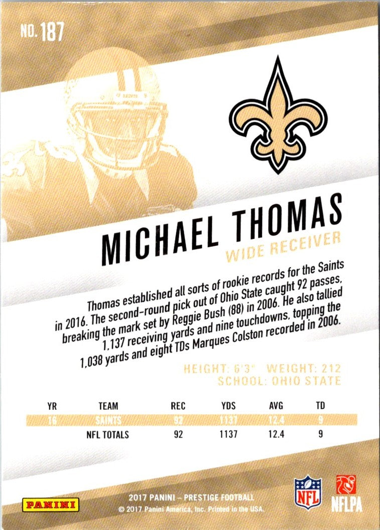 2017 Panini Prestige Michael Thomas