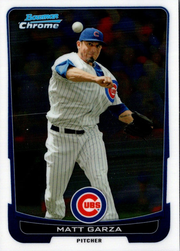 2012 Bowman Chrome Matt Garza #92