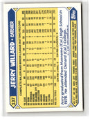 1987 Topps Tiffany Jerry Willard