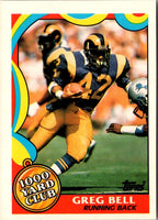 1989 Topps 1000 Yard Club Greg Bell #8