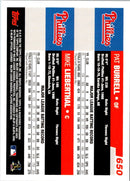 2006 Topps Philly Phanatics (Pat Burrell/Mike Lieberthal)