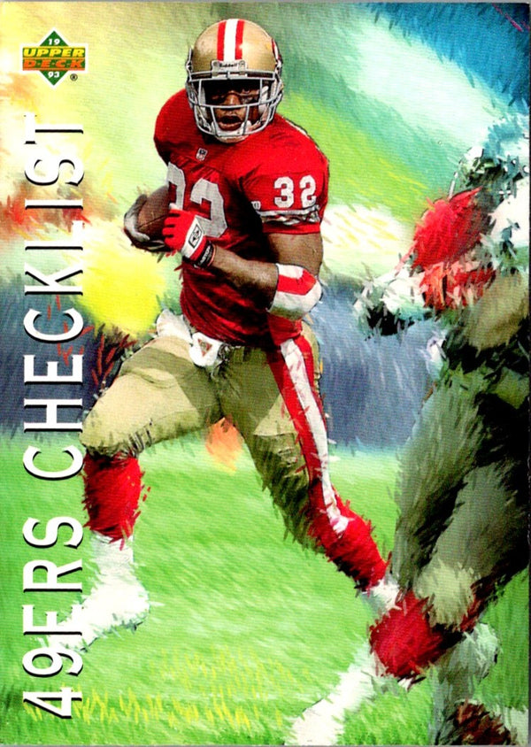 1993 Upper Deck 49ers Checklist #77