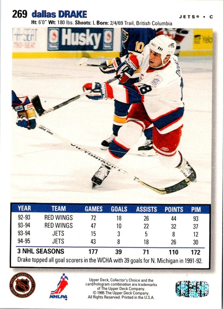 1995 Collector's Choice Player's Club Dallas Drake