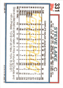 1992 Topps Steve Lake