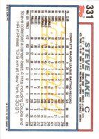 1992 Topps Steve Lake #331
