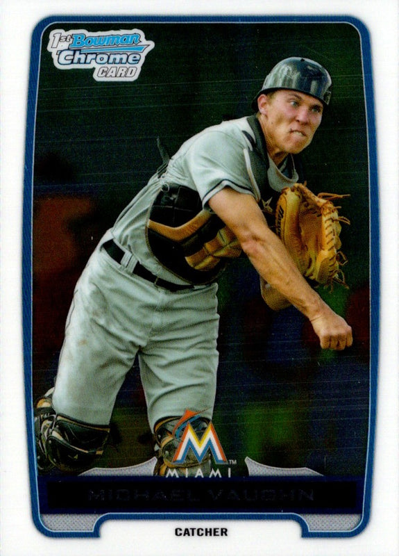 2012 Bowman Draft Picks & Prospects Chrome Michael Vaughn #BDPP95