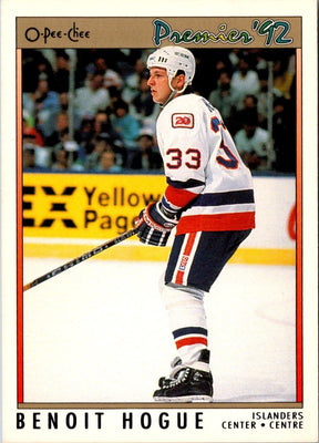 1991 O-Pee-Chee Premier Benoit Hogue #179