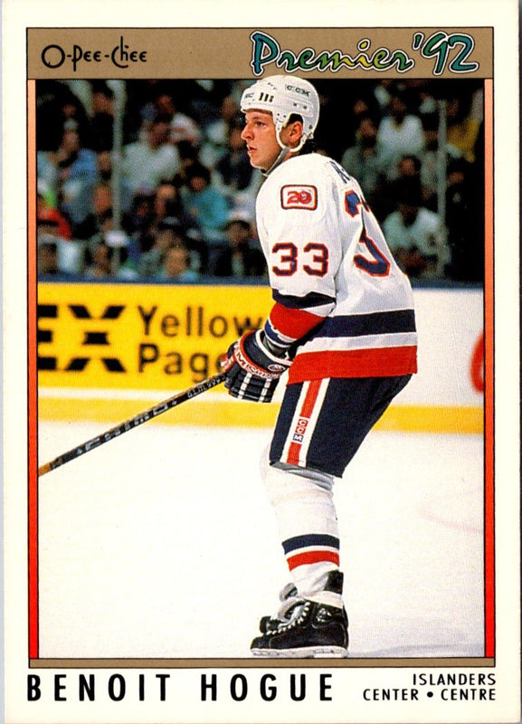 1991 O-Pee-Chee Premier Benoit Hogue #179