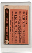 1966 Topps Senators Rookies - Al Closter/Casey Cox