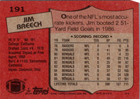1987 Topps Jim Breech #191 NM+