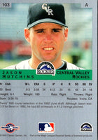 1993 Classic Best Jason Hutchins #103