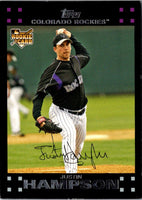 2007 Topps Justin Hampson #637