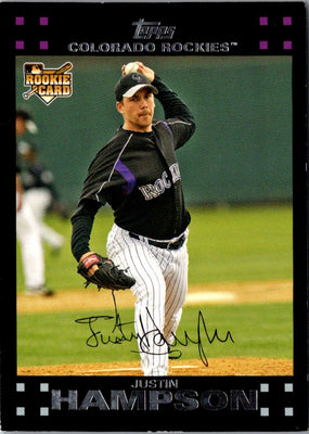 2007 Topps Justin Hampson #637