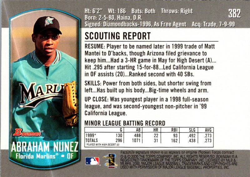 2000 Bowman Abraham Nunez