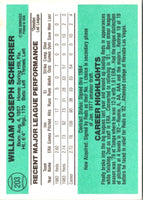 1984 Donruss Bill Scherrer #203 Rookie