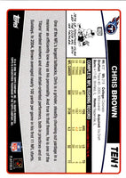 2006 Topps Tennessee Titans Chris Brown #TEN1