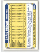 1987 Topps Tiffany Chris Brown