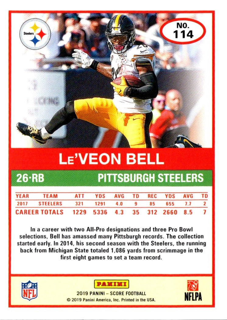 2019 Score Le'Veon Bell