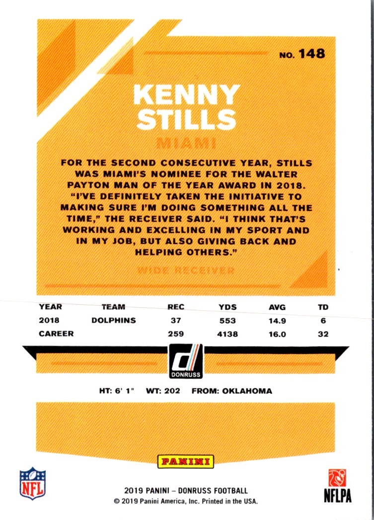 2019 Donruss Kenny Stills