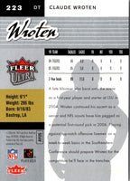 2006 Ultra Claude Wroten #223 Rookie