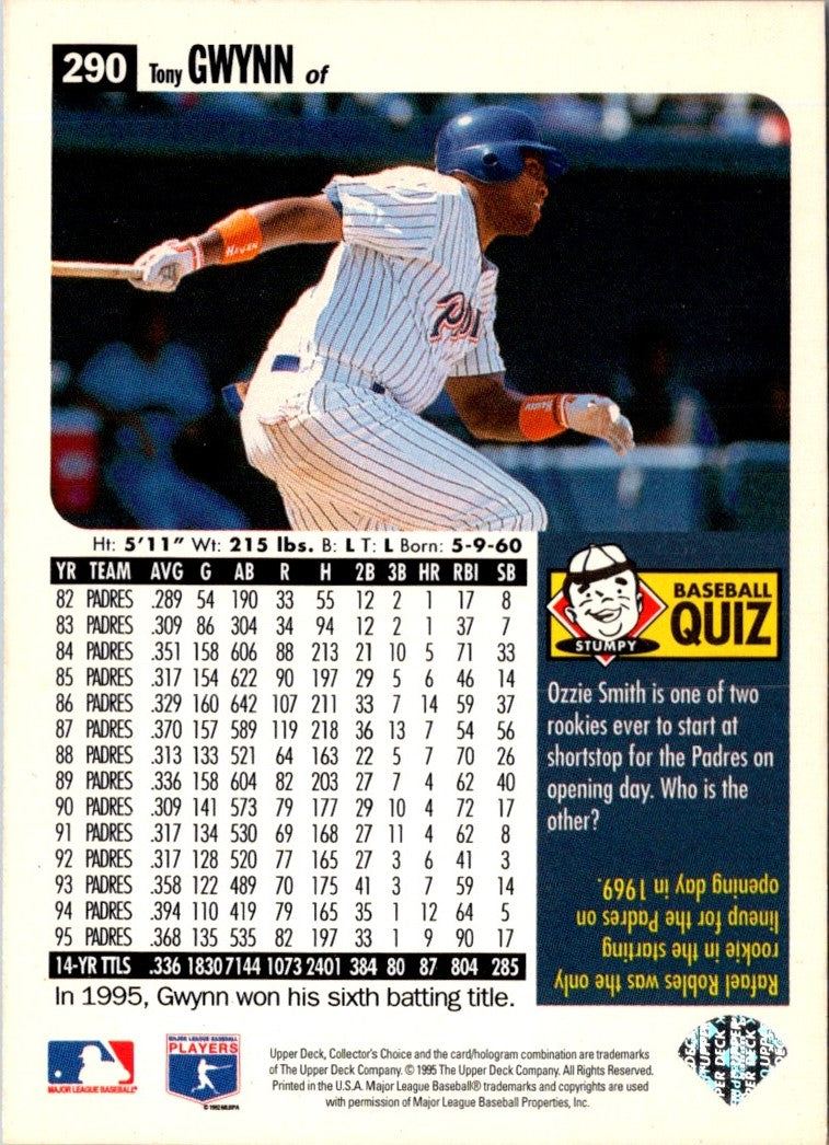 1996 Collector's Choice Tony Gwynn