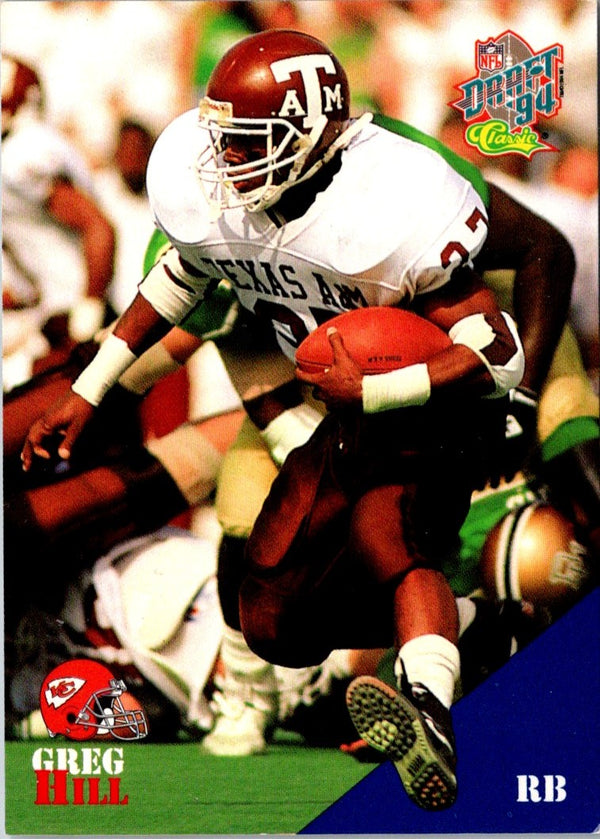 1994 Classic NFL Draft Greg Hill #83