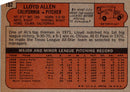 1972 Topps Lloyd Allen