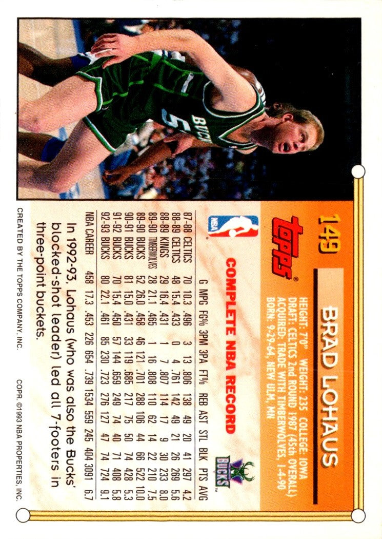 1993 Topps Brad Lohaus