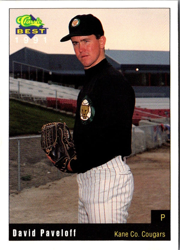 1991 Classic Best Kane County Cougars David Paveloff #8