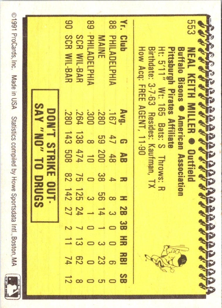 1991 ProCards Keith Miller