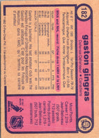 1982 O-Pee-Chee Gaston Gingras #182