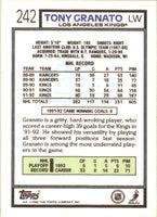 1992 Topps Tony Granato #242