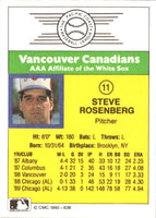 1990 CMC Vancouver Canadians Steve Rosenberg #11