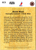 1992 Upper Deck Calder Candidates Dixon Ward #CC1
