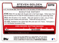 2012 Bowman Draft Picks & Prospects Chrome Steven Golden #BDPP90