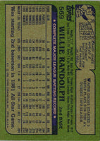 1982 Topps Willie Randolph #569