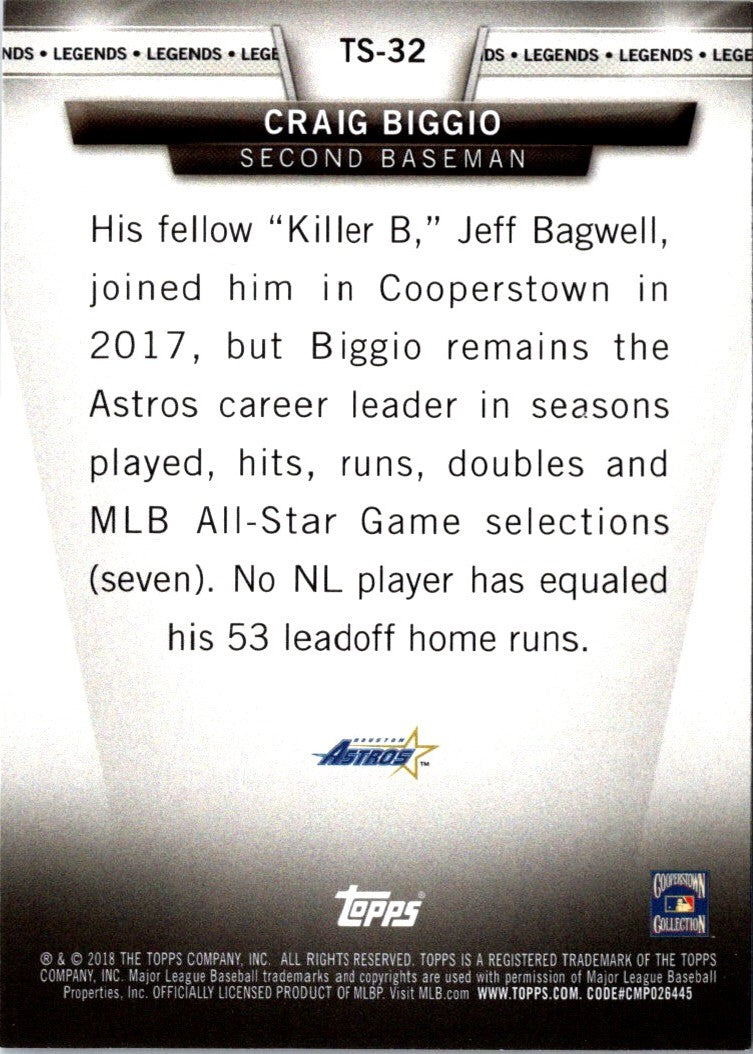 2018 Topps Salute Craig Biggio