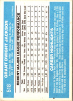 1982 Donruss Grant Jackson #518