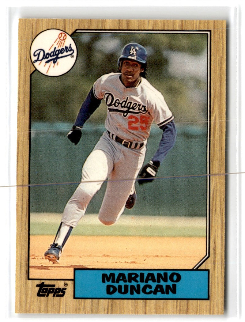 1987 Topps Tiffany Mariano Duncan