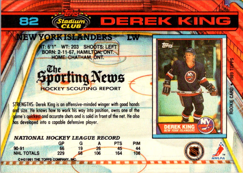 1991 Stadium Club Derek King